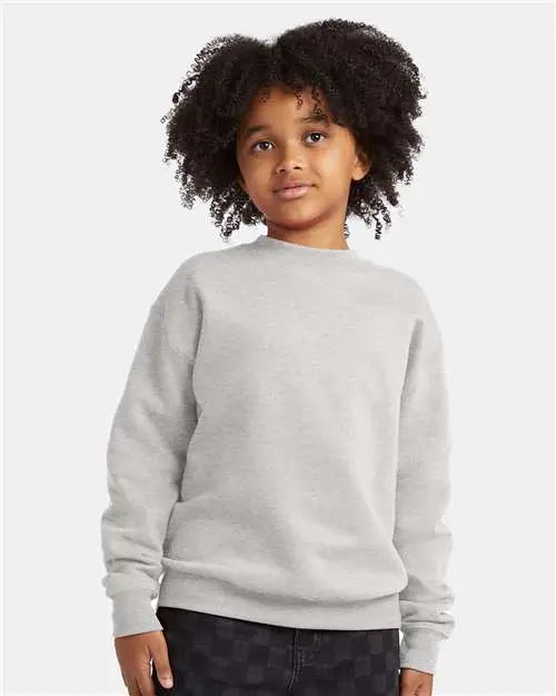 Hanes P360 Ecosmart® Youth Crewneck Sweatshirt - Ash