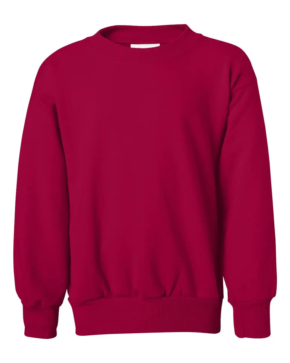 Hanes P360 Ecosmart® Youth Crewneck Sweatshirt - Deep Red - Xs