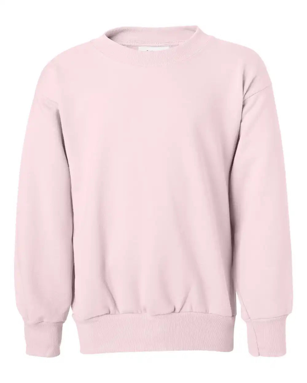 Hanes P360 Ecosmart® Youth Crewneck Sweatshirt - Pale Pink - Xs