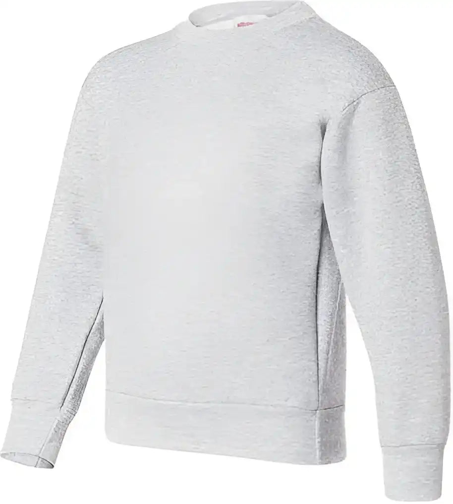 Hanes P360 Ecosmart Youth Crewneck Sweatshirt - Ash