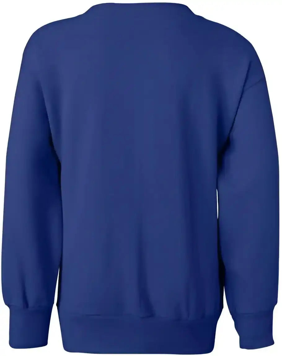 Hanes P360 Ecosmart Youth Crewneck Sweatshirt - Deep Royal