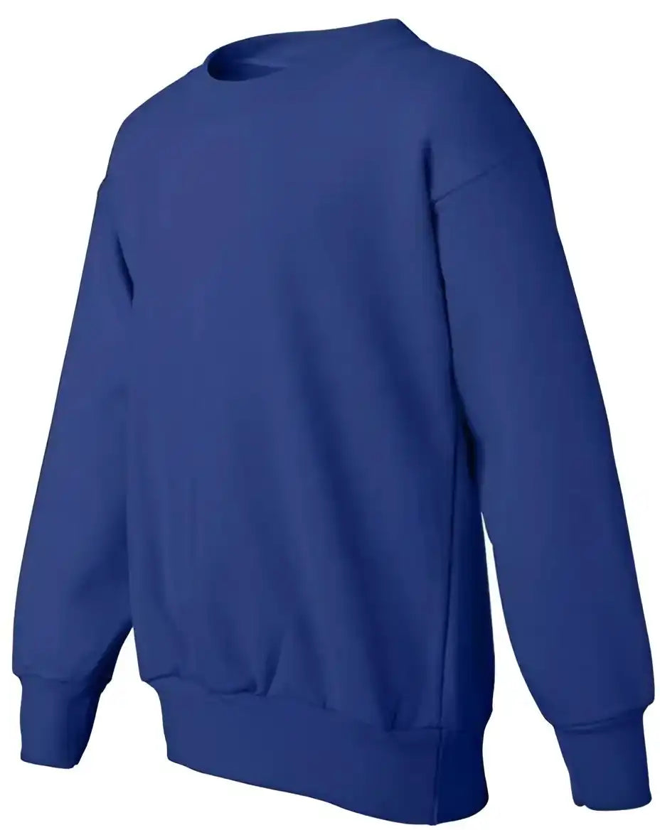 Hanes P360 Ecosmart Youth Crewneck Sweatshirt Deep Royal