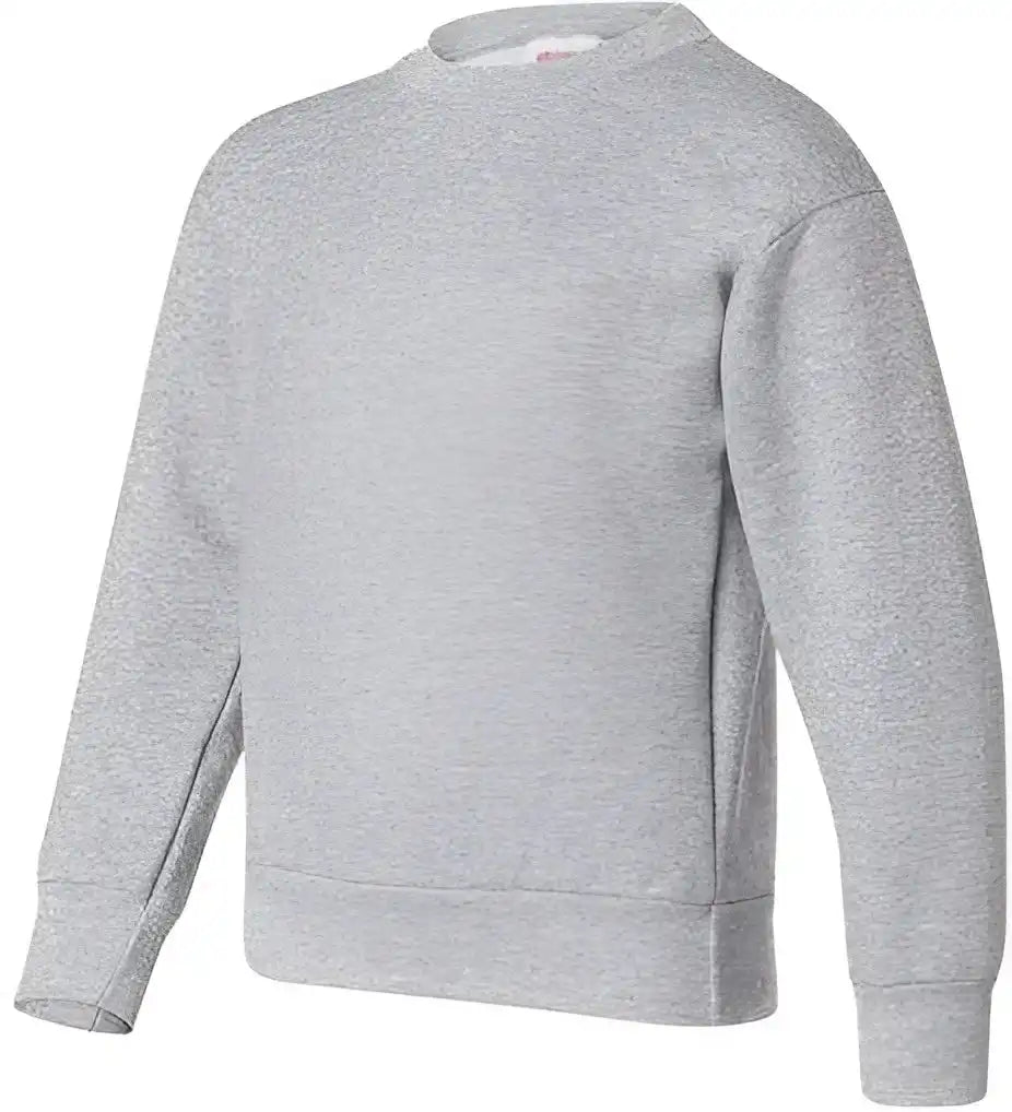 Hanes P360 Ecosmart Youth Crewneck Sweatshirt Light Steel