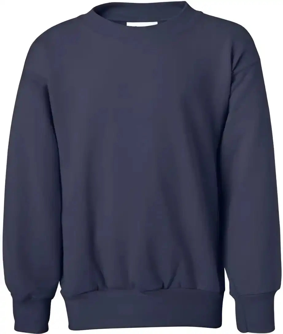 Hanes P360 Ecosmart Youth Crewneck Sweatshirt Navy