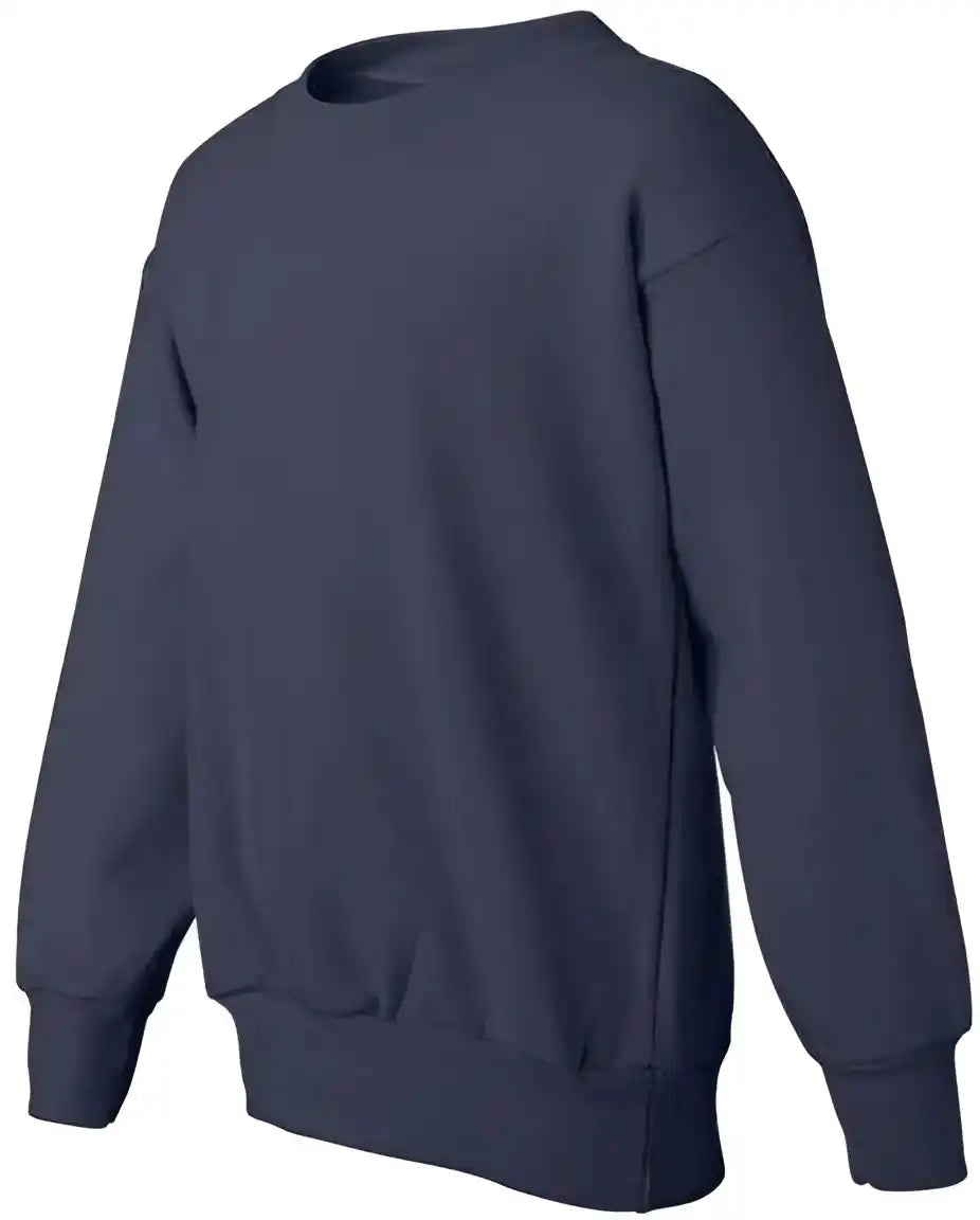 Hanes P360 Ecosmart Youth Crewneck Sweatshirt Navy
