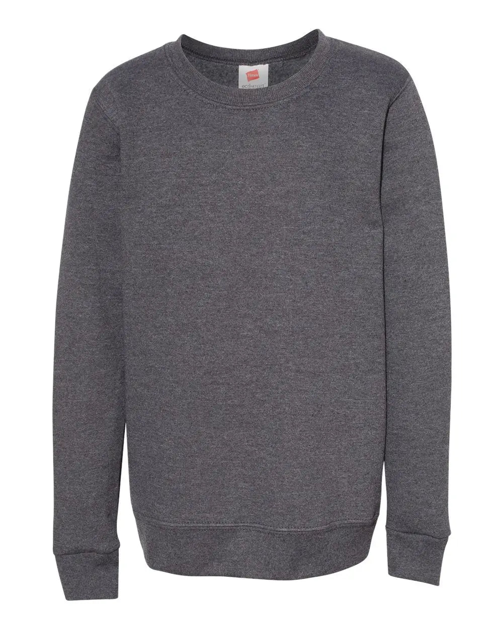 Hanes P360 Ecosmartâ Youth Crewneck Sweatshirt - Charcoal Heather