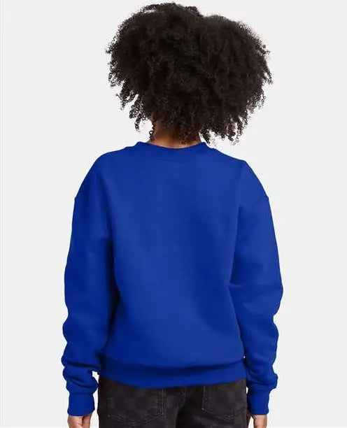 Hanes P360 Ecosmartâ Youth Crewneck Sweatshirt - Deep Royal