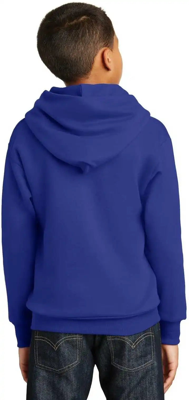 Hanes P470 Youth Ecosmart Pullover Hooded Sweatshirt Deep Royal