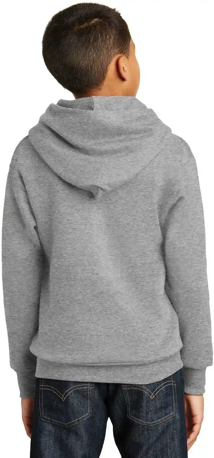 Hanes P470 Youth Ecosmart Pullover Hooded Sweatshirt Light Steel
