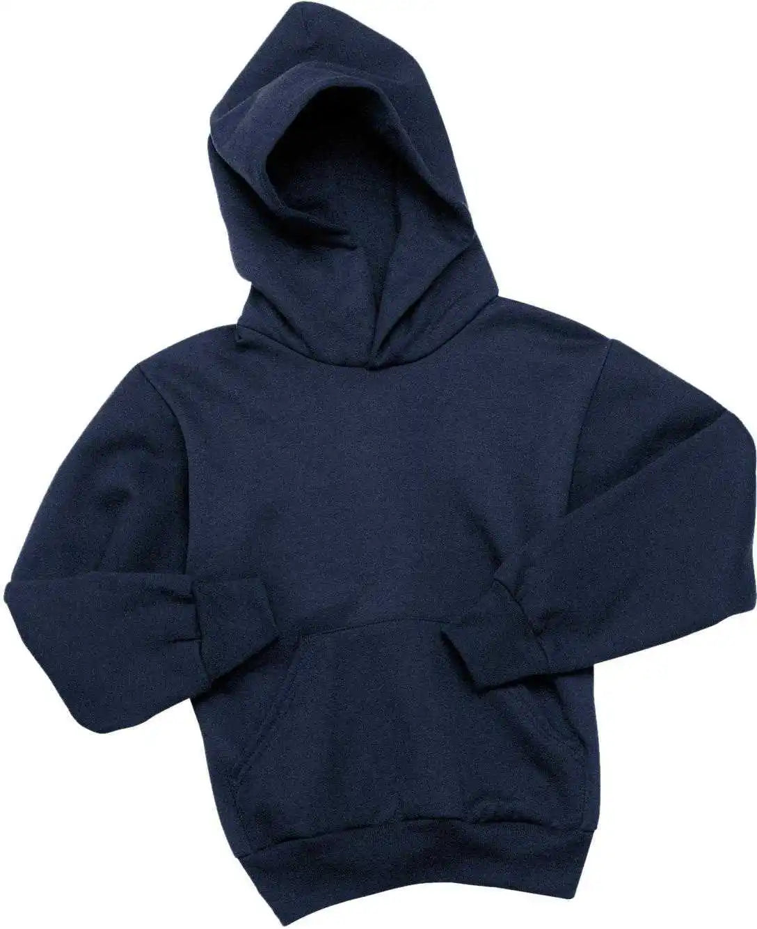 Hanes P470 Youth Ecosmart Pullover Hooded Sweatshirt Navy