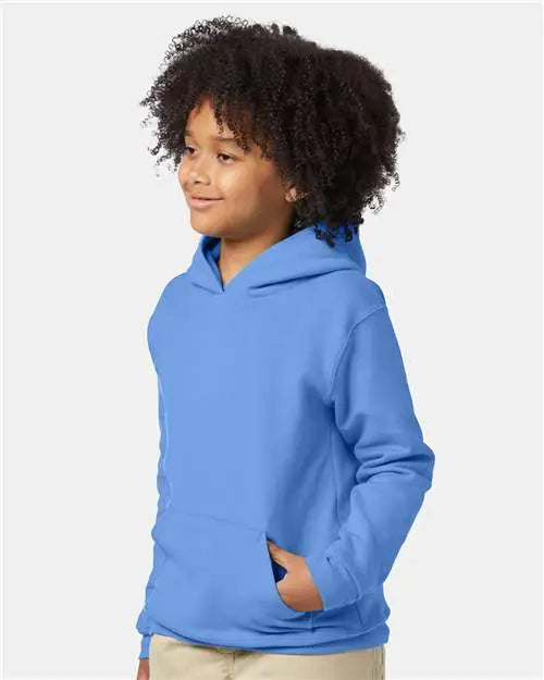 Hanes P473 Ecosmart® Youth Hooded Sweatshirt - Carolina Blue