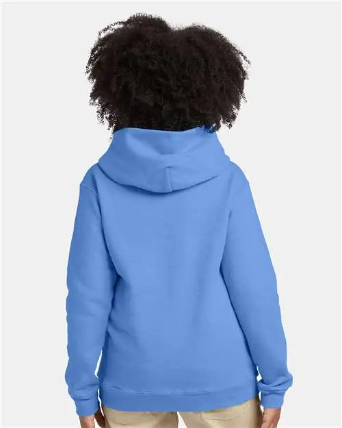 Hanes P473 Ecosmart® Youth Hooded Sweatshirt - Carolina Blue