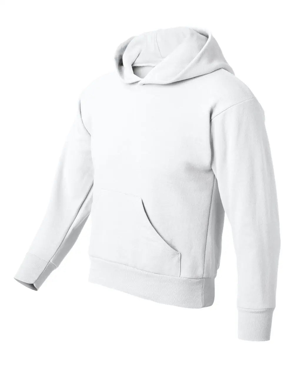 Hanes P473 Ecosmart® Youth Hooded Sweatshirt - White - Xs