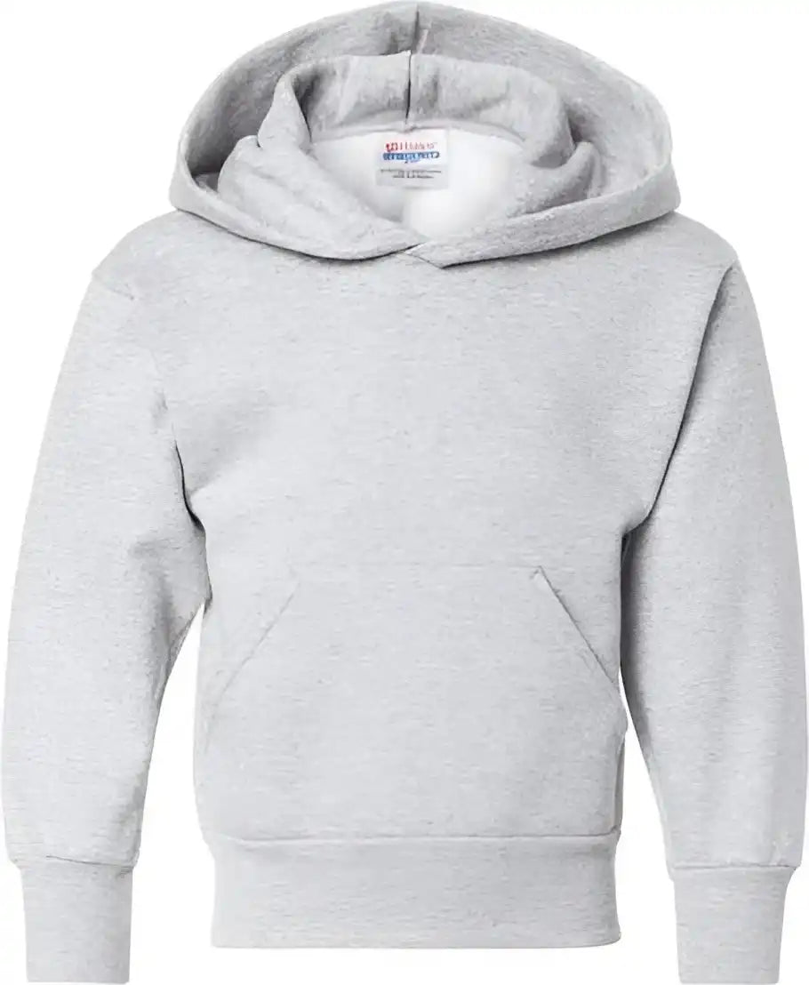 Hanes P473 Ecosmart Youth Hooded Sweatshirt Ash