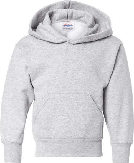 Hanes P473 Ecosmart Youth Hooded Sweatshirt - Ash