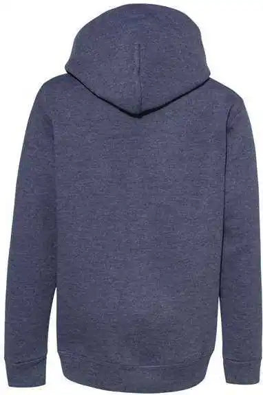Hanes P473 Ecosmart Youth Hooded Sweatshirt - Heather Navy