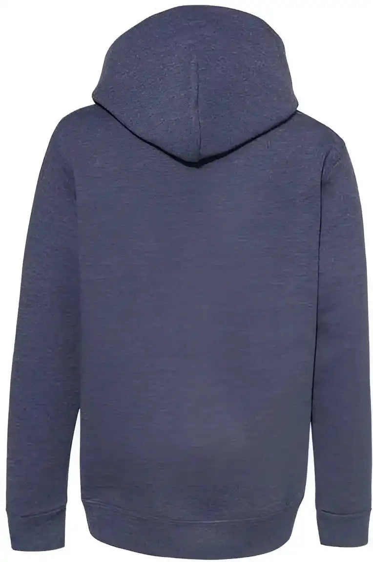 Hanes P473 Ecosmart Youth Hooded Sweatshirt - Heather Navy