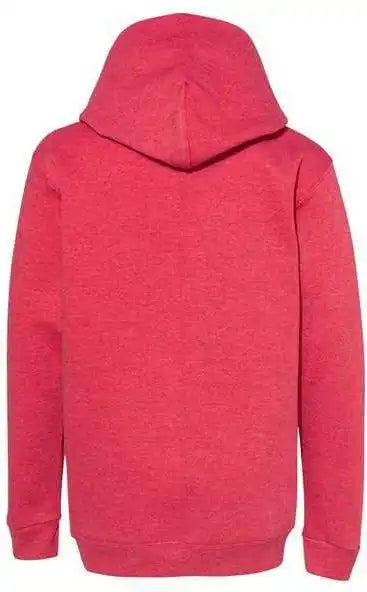 Hanes P473 Ecosmart Youth Hooded Sweatshirt - Heather Red