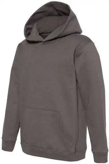 Hanes P473 Ecosmart Youth Hooded Sweatshirt - Smoke Grey