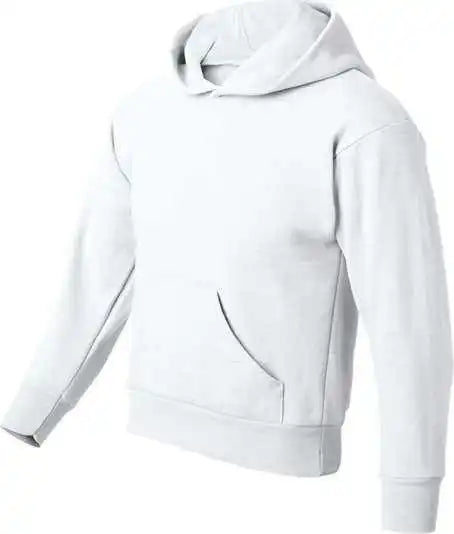 Hanes P473 Ecosmart Youth Hooded Sweatshirt White