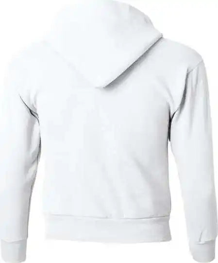 Hanes P473 Ecosmart Youth Hooded Sweatshirt White