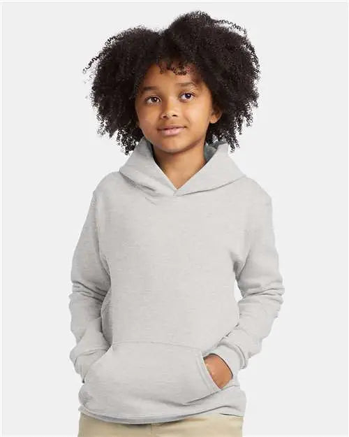 Hanes P473 Ecosmartâ Youth Hooded Sweatshirt - Ash
