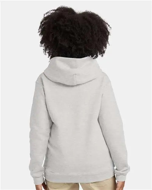 Hanes P473 Ecosmartâ Youth Hooded Sweatshirt - Ash