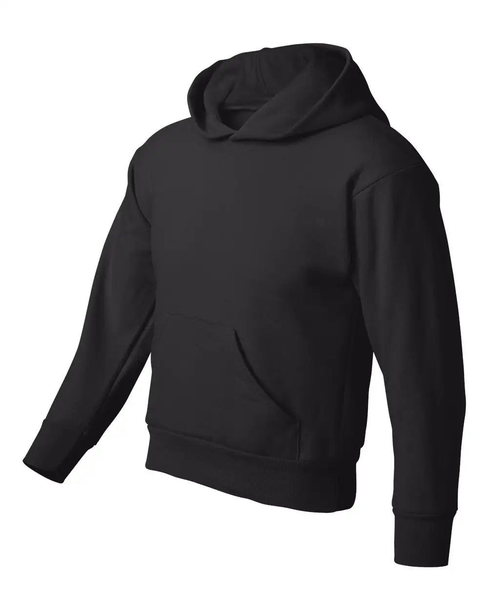 Hanes P473 Ecosmartâ Youth Hooded Sweatshirt - Black