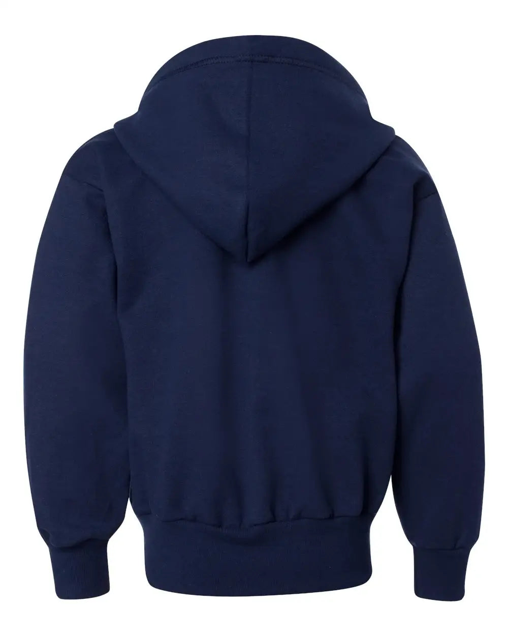 Hanes P480 Ecosmartâ Youth Full-zip Hooded Sweatshirt - Navy