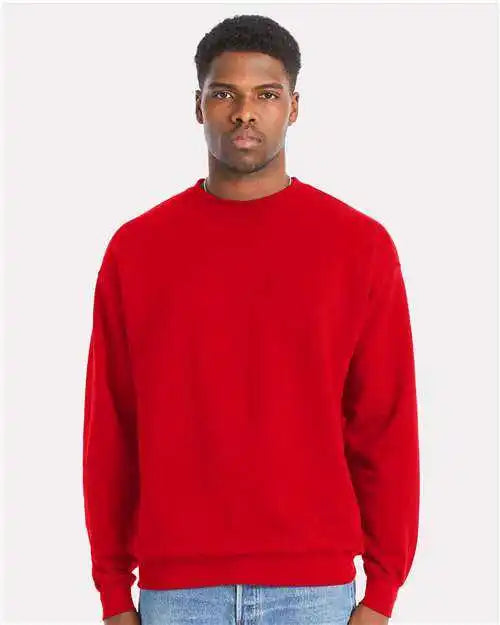 Hanes Rs160 Perfect Fleece Crewneck Sweatshirt Athletic Red