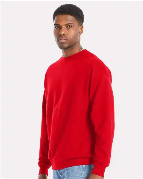 Hanes Rs160 Perfect Fleece Crewneck Sweatshirt Athletic Red