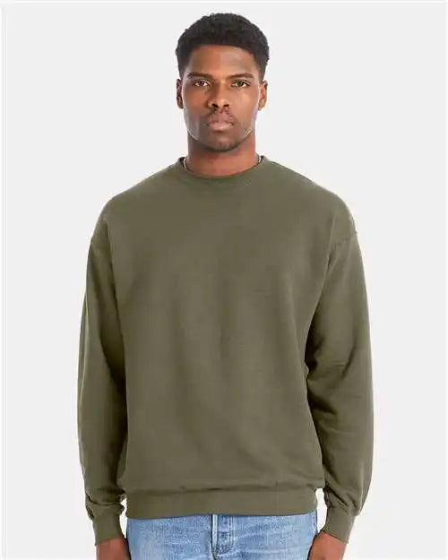 Hanes Rs160 Perfect Fleece Crewneck Sweatshirt - Fatigue Green