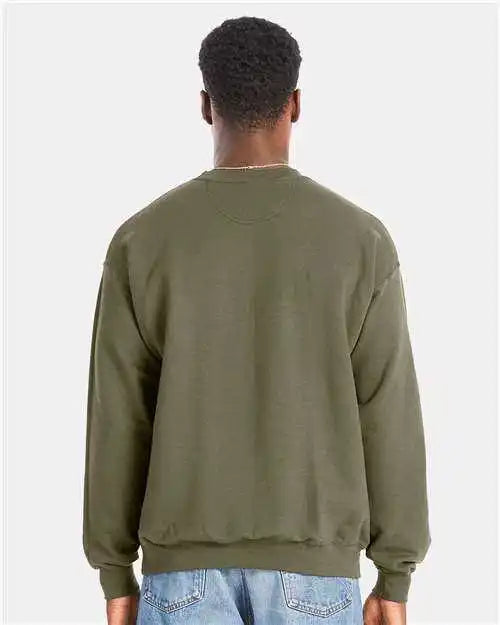 Hanes Rs160 Perfect Fleece Crewneck Sweatshirt Fatigue Green