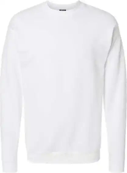 Hanes Rs160 Perfect Fleece Crewneck Sweatshirt White