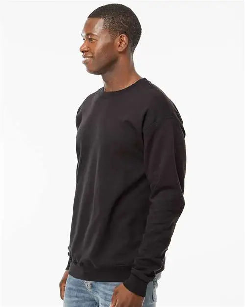Hanes Rs160 Perfect Sweats Crewneck Sweatshirt - Black