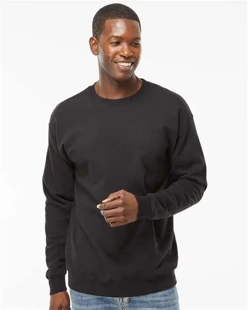 Hanes Rs160 Perfect Sweats Crewneck Sweatshirt - Black