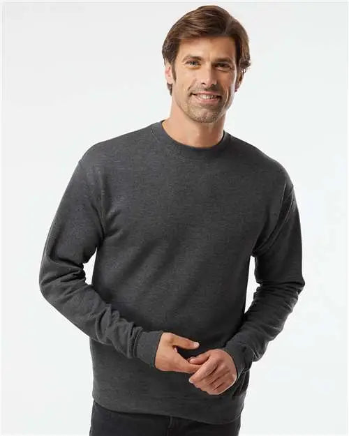 Hanes Rs160 Perfect Sweats Crewneck Sweatshirt - Charcoal Heather