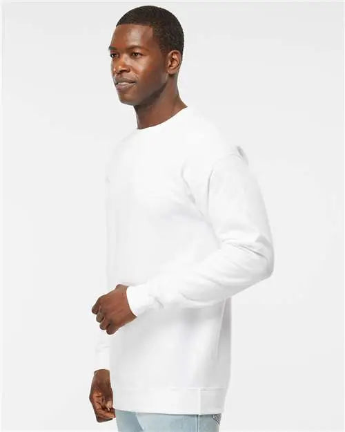 Hanes Rs160 Perfect Sweats Crewneck Sweatshirt - White