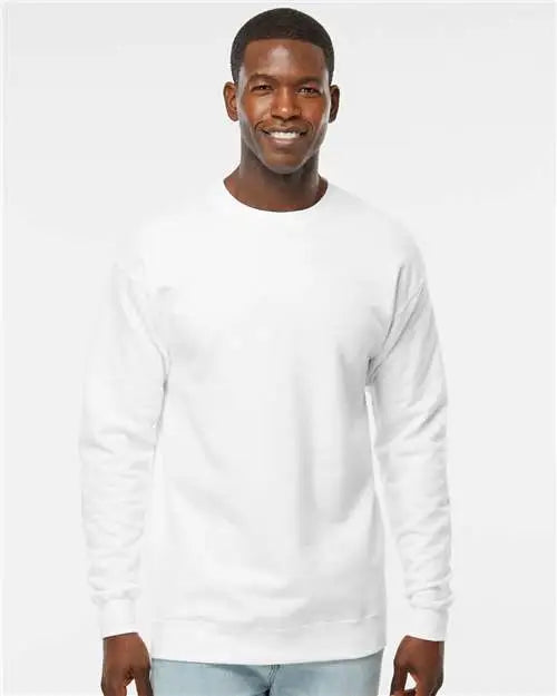 Hanes Rs160 Perfect Sweats Crewneck Sweatshirt - White