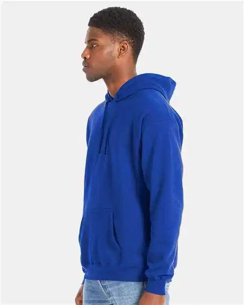 Hanes Rs170 Perfect Fleece Hooded Sweatshirt Deep Royal