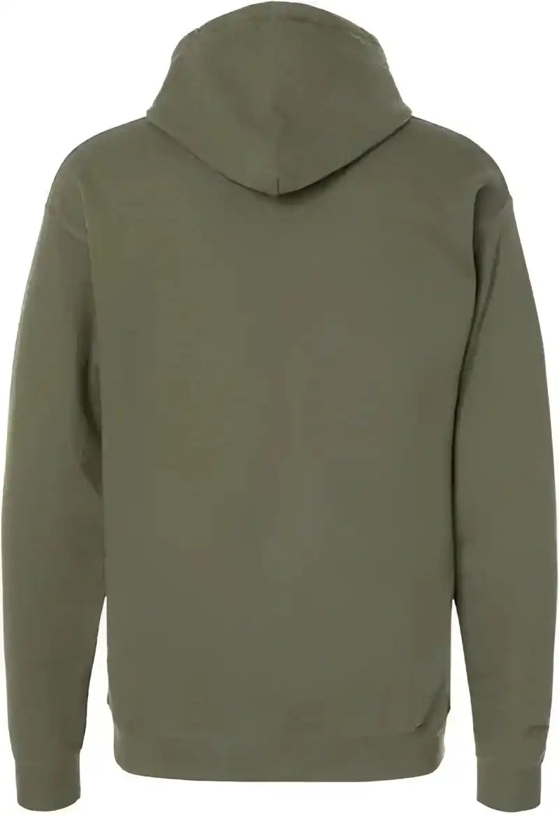 Hanes Rs170 Perfect Fleece Hooded Sweatshirt Fatigue Green
