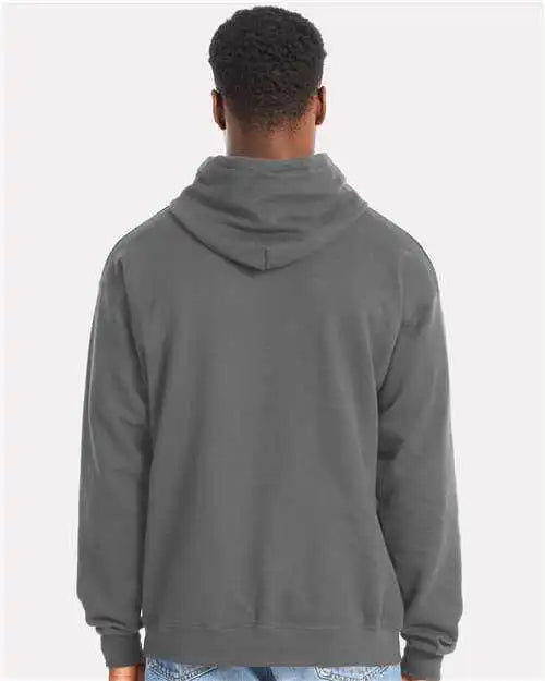 Hanes Rs170 Perfect Fleece Hooded Sweatshirt Smoke Gray