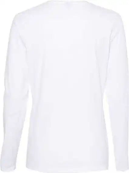 Hanes S04ls Perfect-t Womens Long Sleeve Scoopneck T-shirt - White