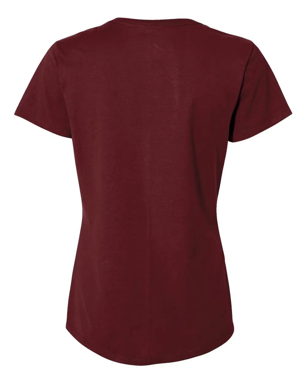 Hanes S04v Perfect-t Women’s V-neck T-shirt - Maroon