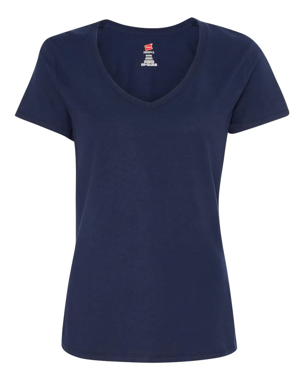 Hanes S04v Perfect-t Women’s V-neck T-shirt - Navy