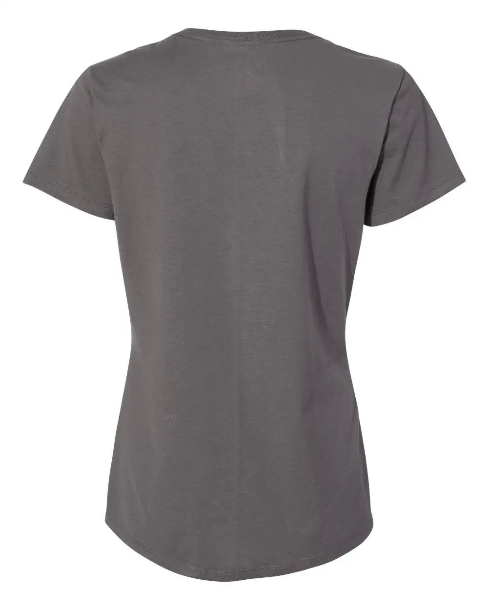 Hanes S04v Perfect-t Women’s V-neck T-shirt - Smoke Grey
