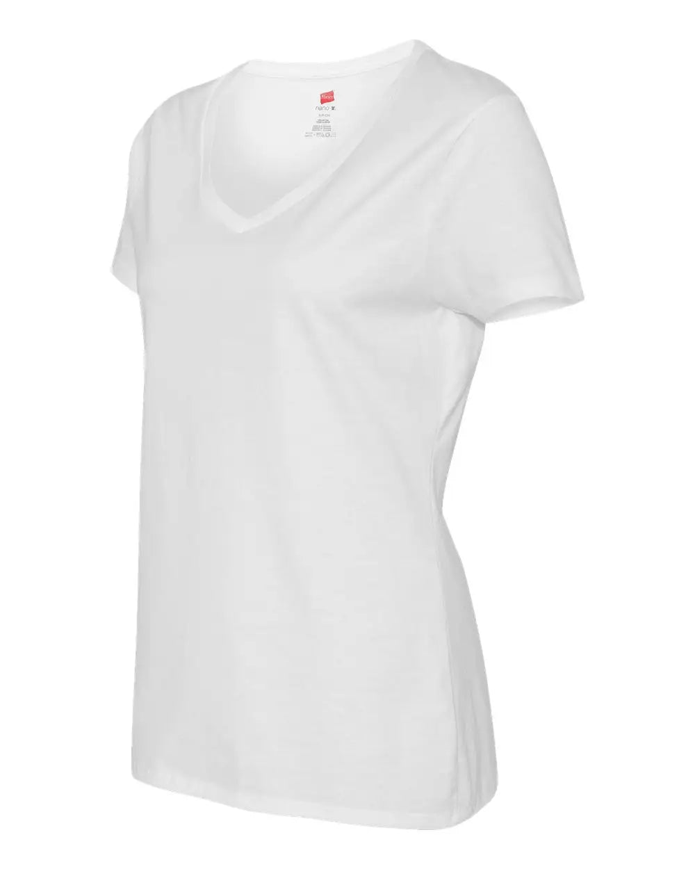 Hanes S04v Perfect-t Women’s V-neck T-shirt - White - s