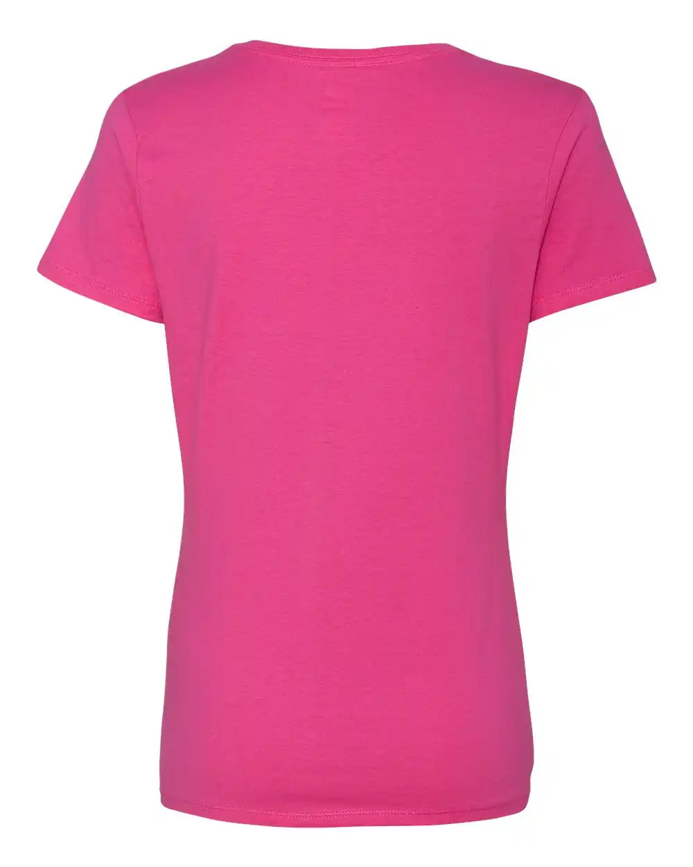 Hanes S04v Perfect-t Women’s V-neck T-shirt - Wow Pink - Xs