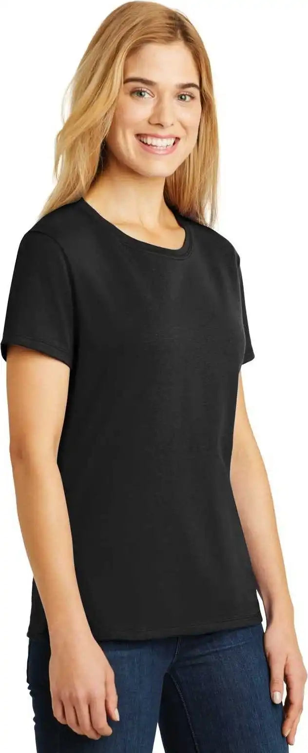 Hanes Sl04 Ladies Perfect t Shirt Black