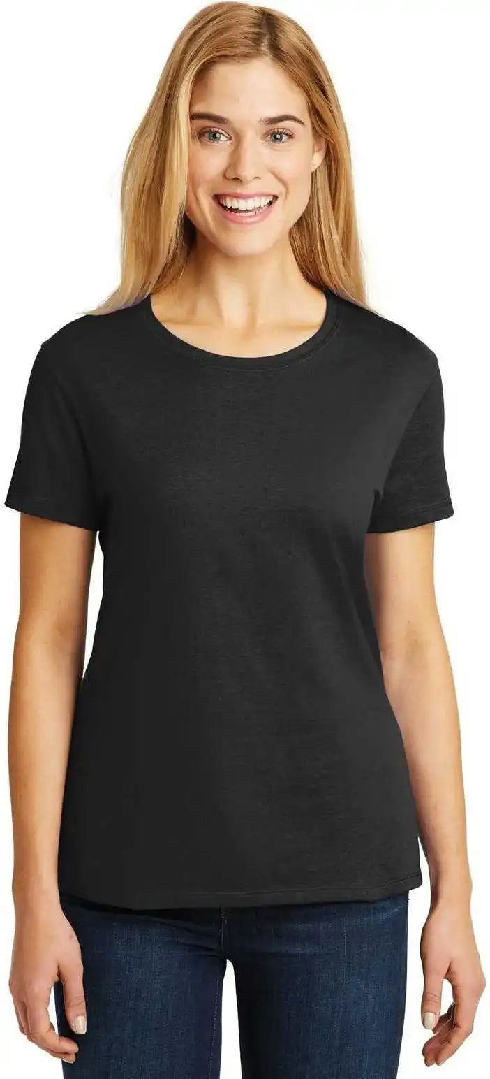 Hanes Sl04 Ladies Perfect t Shirt Black